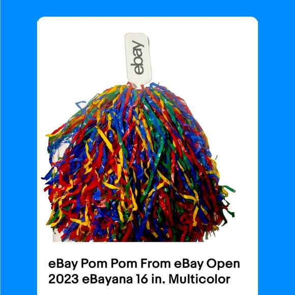 eBay Pom Pom From eBay Open 2023 eBayana 16 in. Multicolor - Picture 1 of 3
